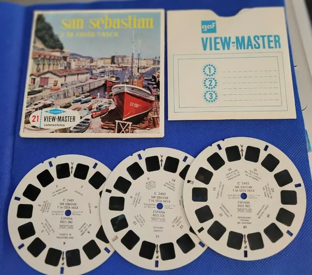 C248 S San Sebastian y la Costa Vasca Basque Coast Spain viewmaster Reels Packet 2