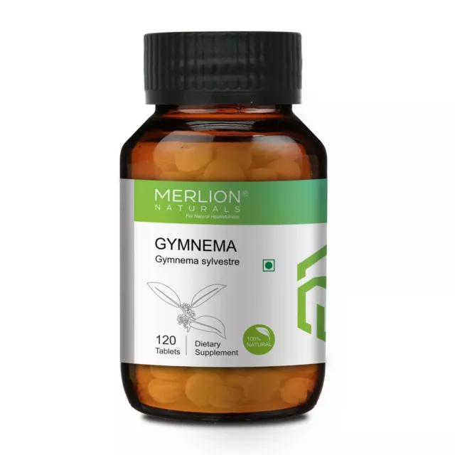 Gymnema Tablets (Gurmar) gymnema sylvestre, 500mg x 120 Tablets By Merlion Natur