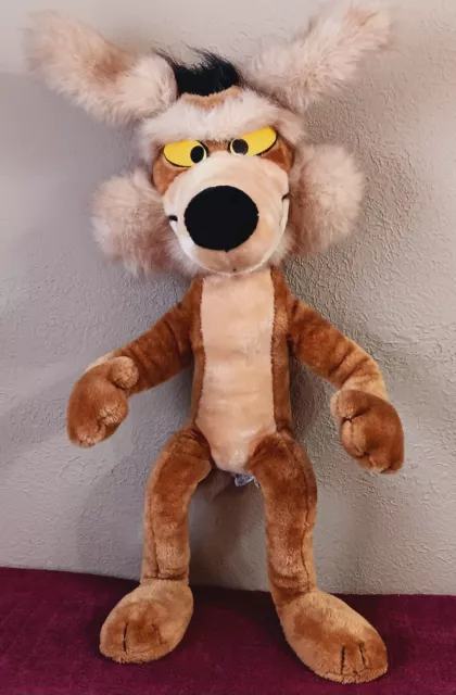 Vintage 1993 WILE E. COYOTE Jumbo 30" Poseable Plush by 24K Special Effects-EUC!