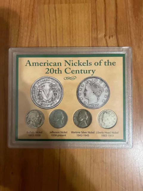 American Nickels Of The 20Th Century 4-Coin Set In Holder