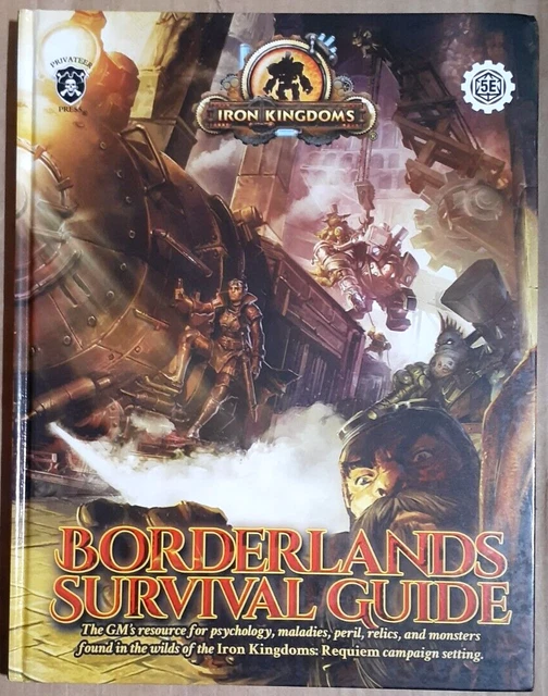 IRON KINGDOMS BORDERLANDS Survival Guide RPG Hardback Book 38.99