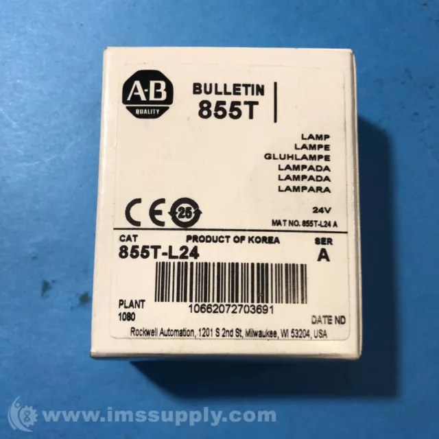 Allen Bradley 855T-L24 Series A Incandescent Stack Light FNFP