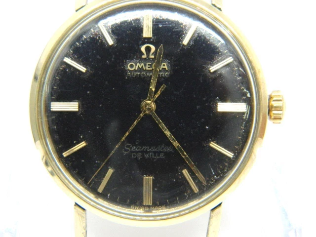 1960S OMEGA SEAMASTER DeVille Automatic 14k Gold Filled Silver