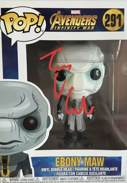 Tom Vaughan-Lawlor Signed Avengers: Infinity War Ebony Maw Funko Pop AFTAL Tom Vaughan-Lawlor Signed Avengers: Infinity War Ebony Maw Funko Pop AFTAL