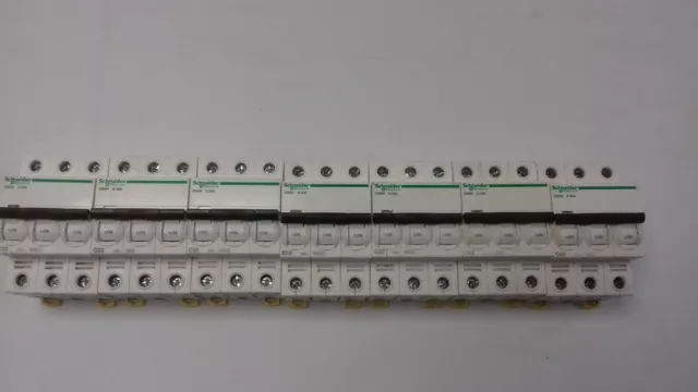 Schneider - ACTI 9/IC60H/20amp 25amp 32amp 63amp - 3 phase types B, C & D mcbs