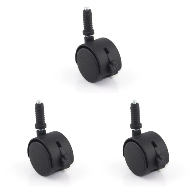 6 Sets 2Inch Durable Wheel Castors Furniture Rolling Castors With Brake