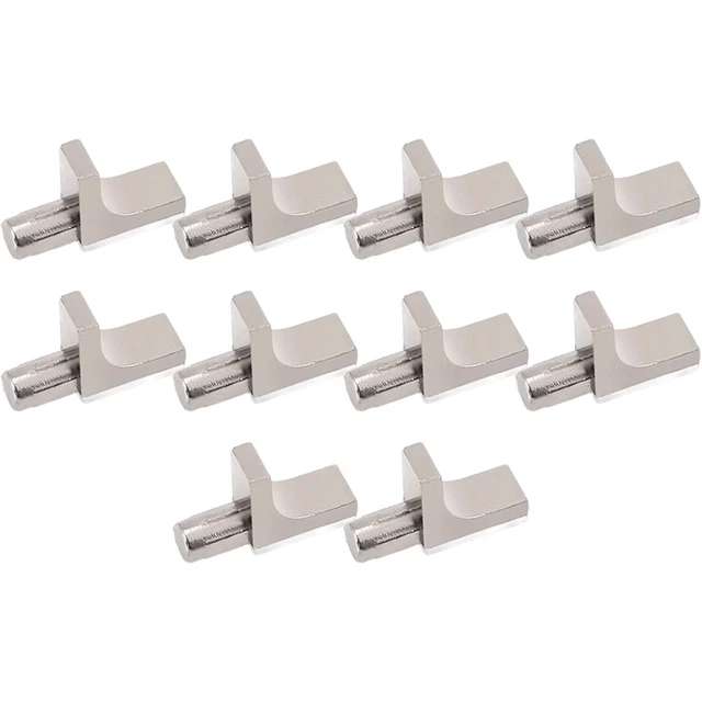30 Pièces Taquets Pour étagères, 5mm Support En Forme De L Pour Armoires Meubles Supports Etageres 97359139