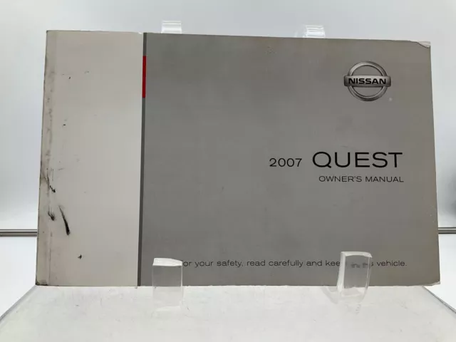 2007 Nissan Quest Owners Manual Set with Handbook With Case OEM I03B28005
