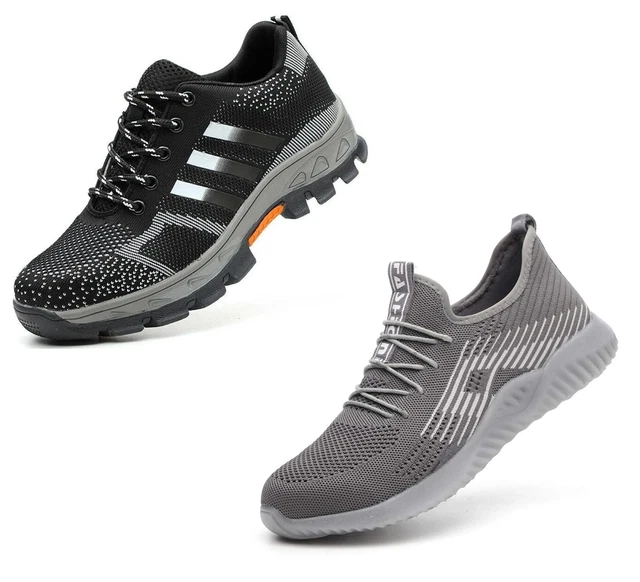 MENS SAFETY BOOTS & Trainers Steel Toe Cap Work Shoes Lightweight ...