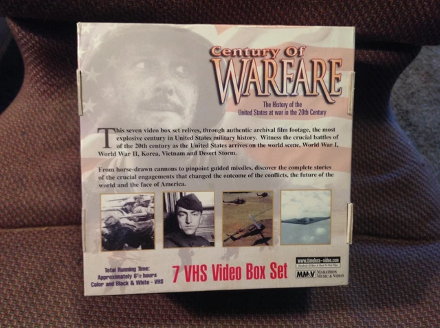 CENTURY OF WARFARE On 7 VHS Tapes (1999 Marathon Music