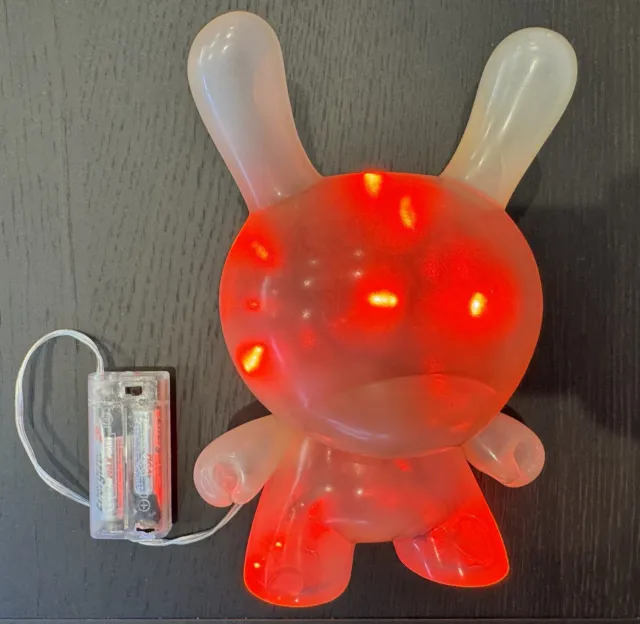 Kidrobot 8” Dunny  - BLANK for DIY Customs with LED Lights vinyl figure