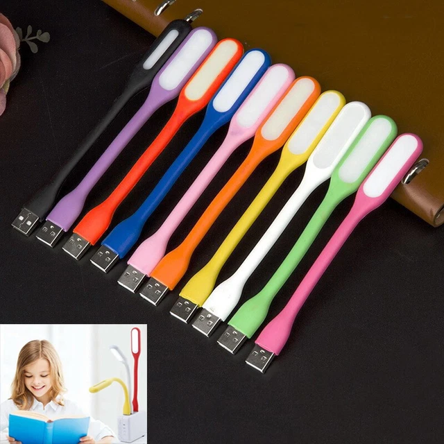 US Mini Portable USB LED Lamp Super Bright Book Light Reading Lamp