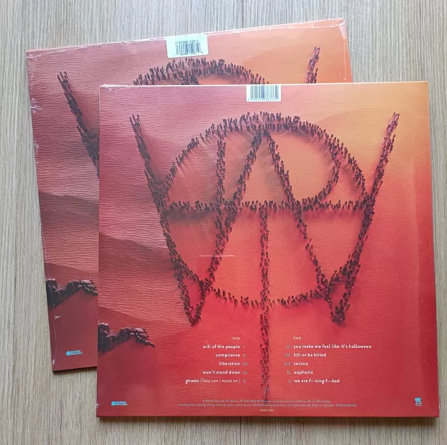 Muse Will Of The People Pack Vinyle Black&Red Marble Deluxe 2 Lp+Cd+3Tape+Signed 2