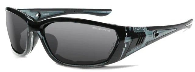 Crossfire 710 Safety Glasses with Crystal Black Frame and Smoke Anti-Fog lens