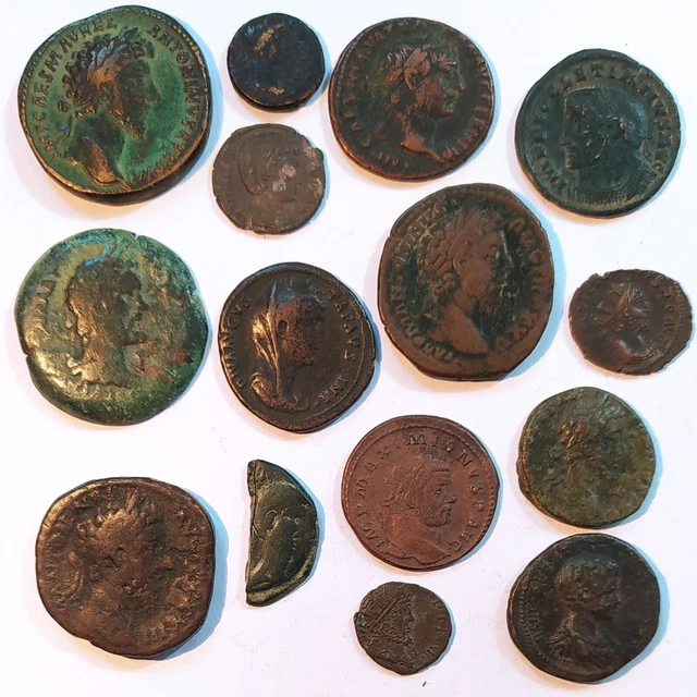 LOT de 15 BRONZES ROMAINS à voir !!