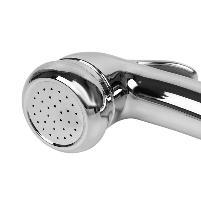 RV-Hand Held Shower Head On Off Switch Chrome 3Spray Water Pressure Hose Campe