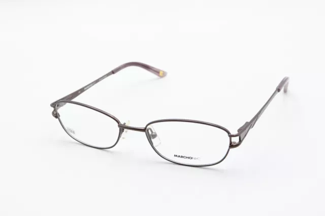 MARCHON NYC DELANCEY 210 Satin Brown 49-17-135 Eyeglass Frames Flex Hinges L568