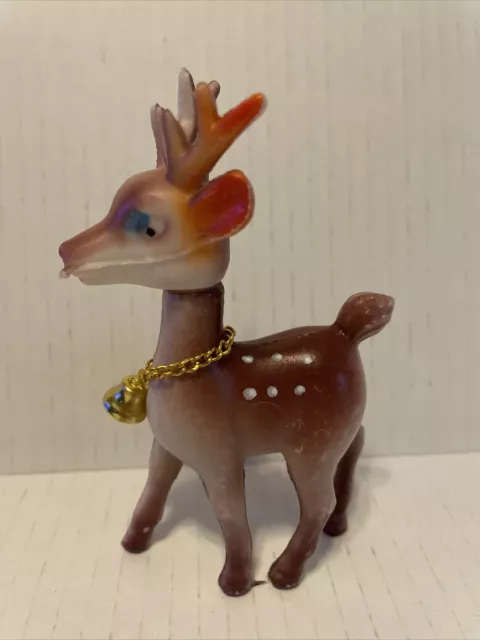 Vintage Rudolph the Red Nosed Reindeer hard plastic Christmas Made In Hong Kong