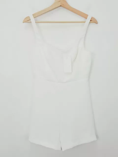 KOOKAI WOMENS SIZE 36 or 8 US 4 Natural White Bustier Playsuit