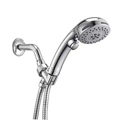 Shower Head High Pressure, 6 Settings High Pressure Curved handle with hose