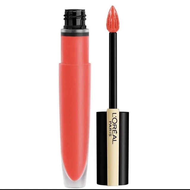 Color líquido de labios con mancha labial mate Loreal Rouge Signature ~ elige el tono 436
