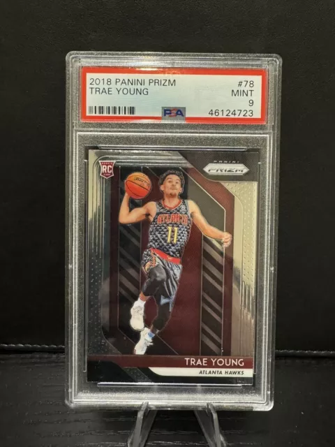 2018 Panini Prizm Basketball #78 Trae Young Rookie RC PSA 9 MINT Atlanta Hawks