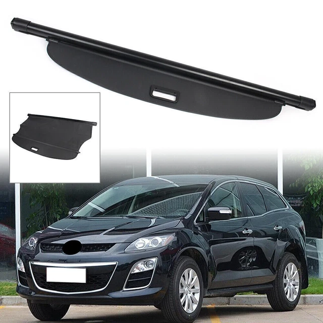 Black Car Rear Trunk Cargo Cover Security Shield Shade Fit Mazda CX-7 2008-2016