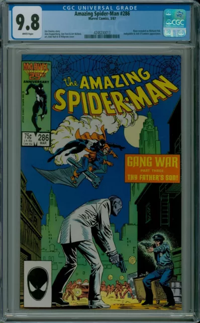 Amazing Spider-Man #286 CGC 9.8 NM/MT white pages HOBGOBLIN Marvel 4248230013