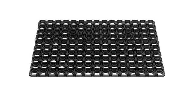 HAMAT Paillasson bagues ouvertes noir caoutchouc L500xl800xS22 mm