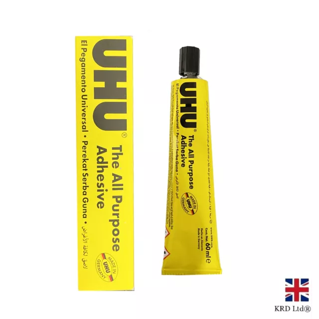 60ml Original UHU All Purpose Super Glue Craft DIY Strong Clear Adhesive UK