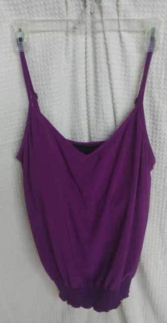 Magicsuit by Miraclesuit Tankini Swim Top, Elastic Waist Purple Size 10