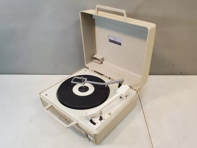 Vtg General Electric V631n Portable Record Player, Solid State Automatic 4-Speed