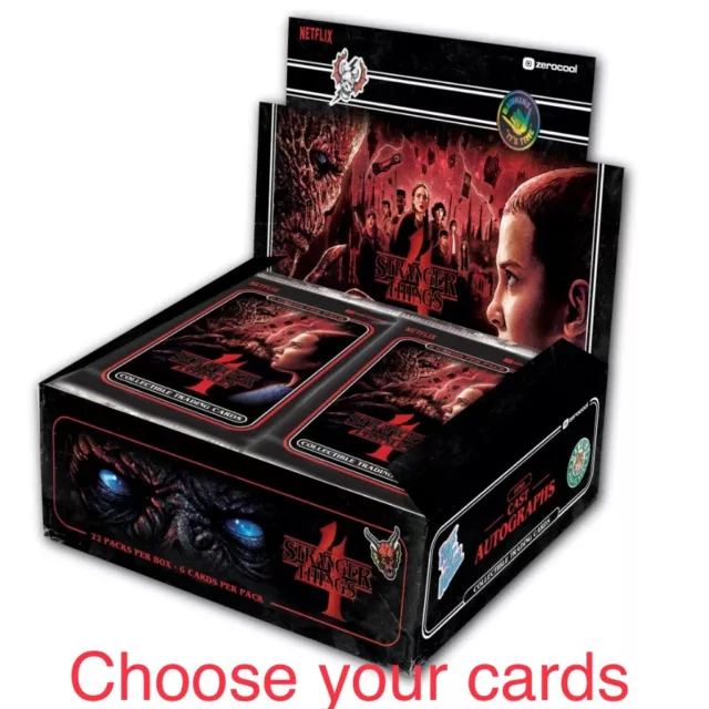 Topps Zerocool Stranger Things Season 4 2023 - Pick Your Trading Cards