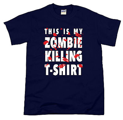 Questo è il mio Zombie Uccidere Maglietta horror non Morti Halloween Slogan T-shirt Da Uomo Regalo