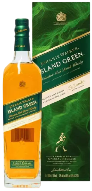 Johnnie Walker Island Green Giftbox 43% 1L