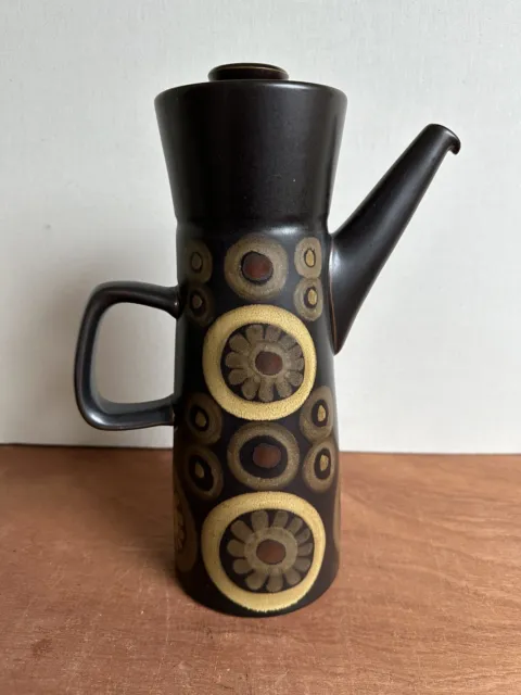 1970s Vintage Denby Arabesque Coffee Pot. Excellent Condition
