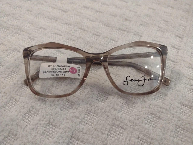 NEW SEAN JOHN SJLO 6033E 424 Crystal Blue Eyeglasses 51/22  display picture 1