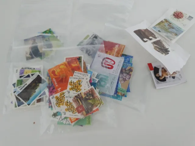 Domestic Post Stamps $25 Face Value Australian Mostly New Mint  Full Gum