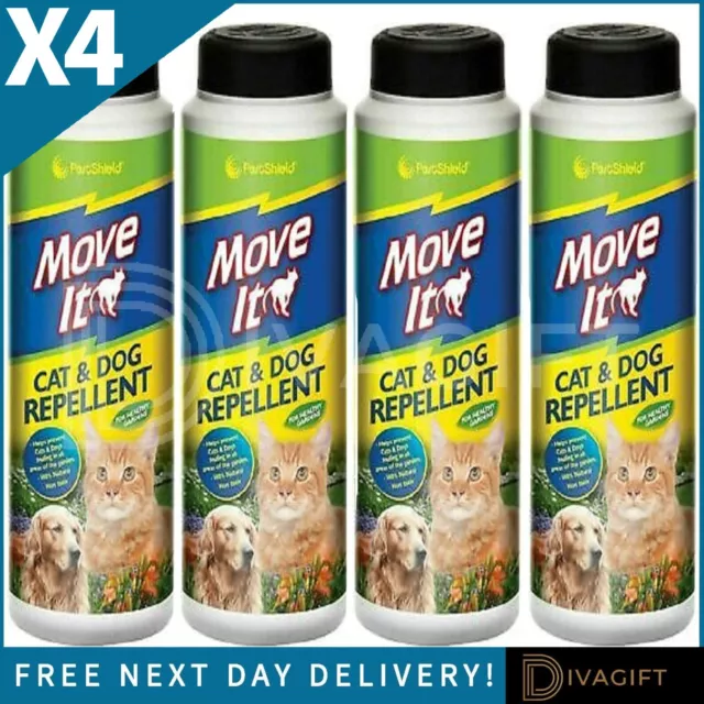 4 X 240G Pet Cat Dog Animal Repellent Powder Non Toxic Repeller For Garden Home