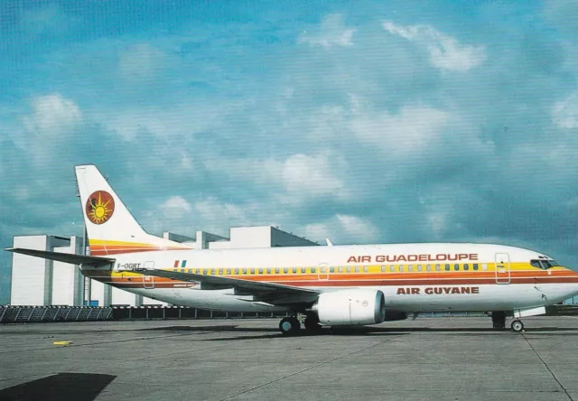 Carte Postale Avion - Air Guadeloupe -  Boeing 737- 300 .