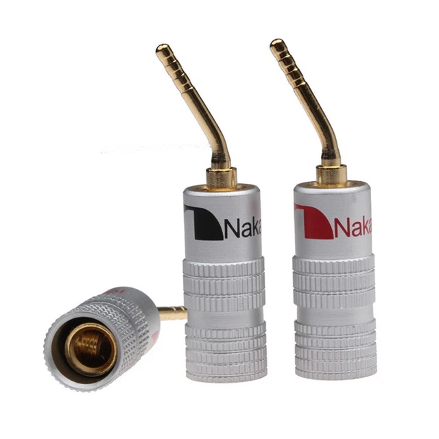 Speaker Video Gold-Plated Audio Terminals Connectors Banana Plug Plugs