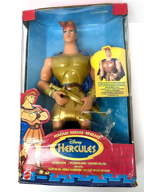 VINTAGE 1997 MATTEL Disney Hercules Golden Glow Doll - BNIB £79.99 ...