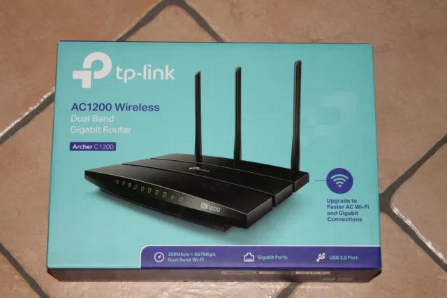 TP-LINK Archer AC1200 Router Gigabit Dual Band (2,4 GHz/5 GHz) Wireless NUOVO