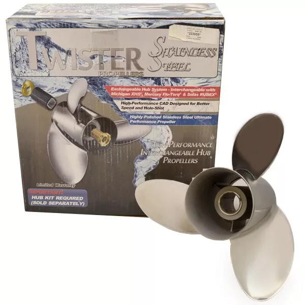 Michigan Wheel Twister Boat Propeller 223055  | Universal LH 14 x 21P