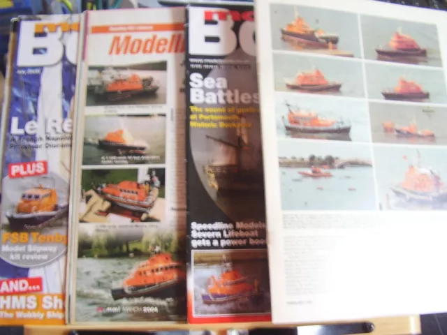 Job Lot X 5 Model Boats Marine Modelling Mags With Rnlb Rnli  Lifeboat Articles