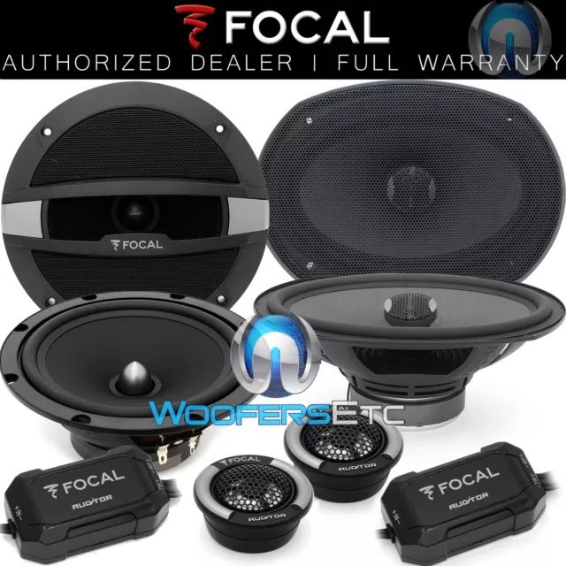 pkg FOCAL PC690N 6"X9" PERFORMANCE 240W SPEAKERS + R-165S2 6.5" 240W COMPONENT