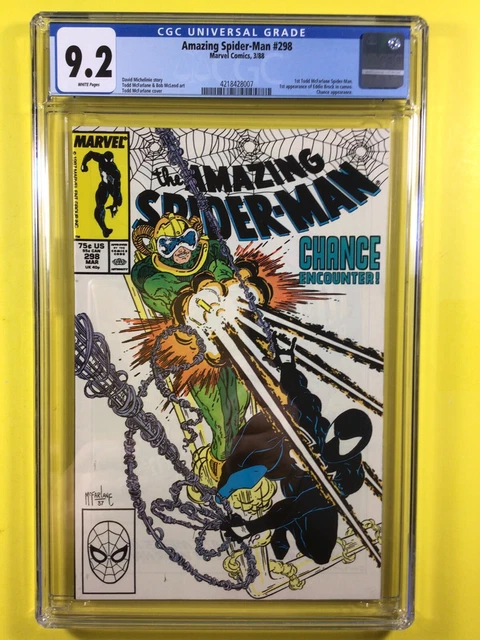 Amazing Spider-Man #298 1st McFarlane Spider-Man CGC 9.2 Marvel 1988