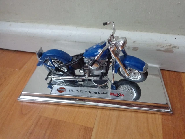 Modèle Réduit Harley Davidson 1953 74FL Hydra Glide 1:18 Maisto - Neuf En Boîte