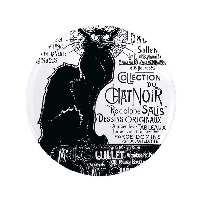 CafePress Chat Noir Cat 3.5 Button 3.5" Button (809694705)