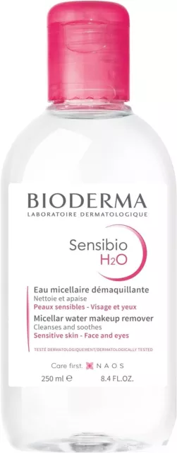 Sensibio H2O Micellar Water - Soothing Make Up Remover Face Cleanse 250ml